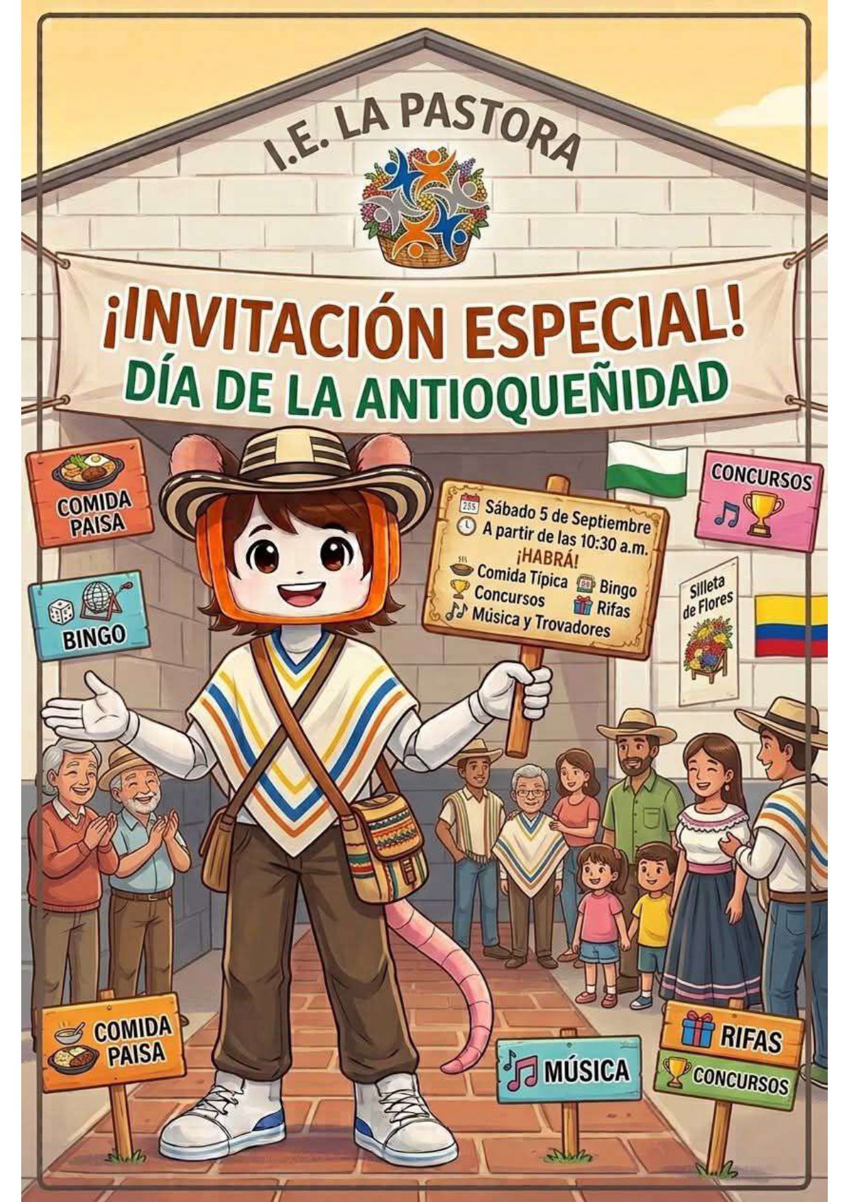 La Feria de la Antioqueñidad se llevara acabo el 5 de septiembre en el horario de 10:30 a.m a 4:30 p.m.